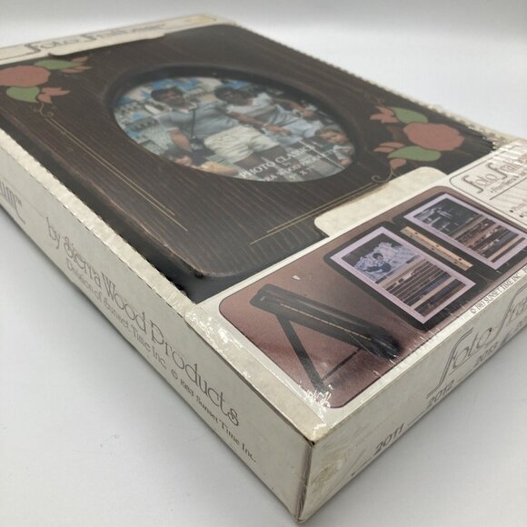 Vintage 1980s Fralbum Wood Frame Photo Album 5x7 3x5 - Picture 4 of 5